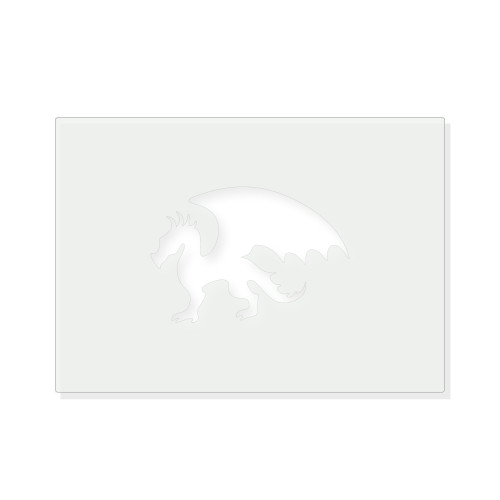 Dragon Reusable Mylar Stencil - 10 mil Paint and Craft Stencil