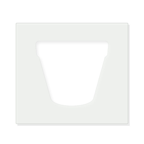 Flower Pot Reusable Mylar Stencil - 10 mil Paint and Craft Stencil
