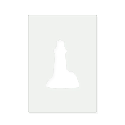 Lighthouse Reusable Mylar Stencil, 10 mil Plastic Paint Stencil for Crafts and Decor