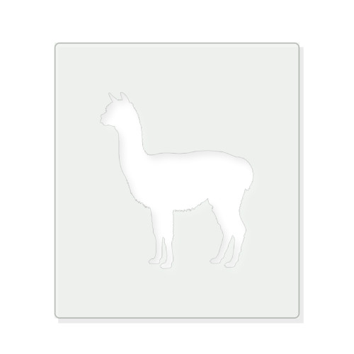Alpaca Reusable Mylar Stencil - 10 mil Paint and Craft Stencil