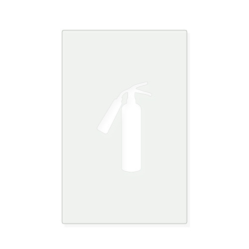 Fire Extinguisher Reusable Mylar Stencil, 10 mil Plastic Paint Stencil for Crafts and Decor