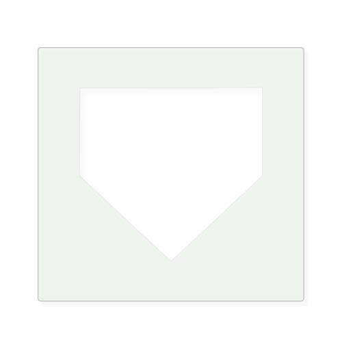 Homeplate Reusable Mylar Stencil, 10 mil Plastic Paint Stencil for Crafts and Decor