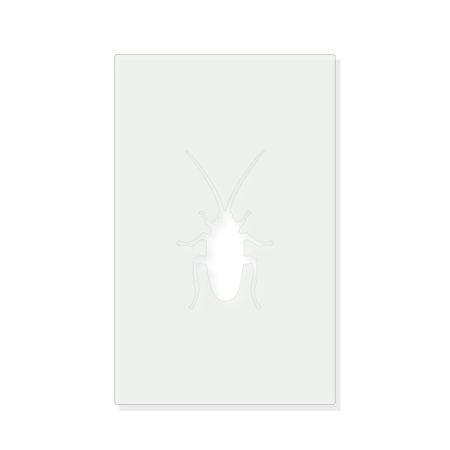 Cockroach Reusable Mylar Stencil - 10 mil Paint and Craft Stencil