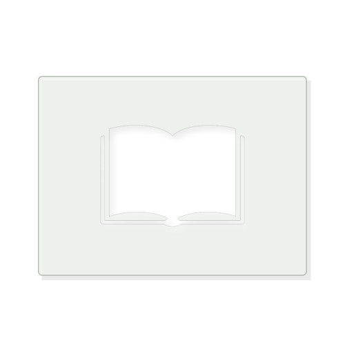 Open Book Reusable Mylar Stencil - 10 mil Paint and Craft Stencil