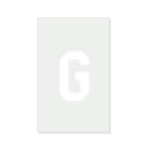 Letter G Reusable Mylar Stencil - 10 mil Paint and Craft Stencil