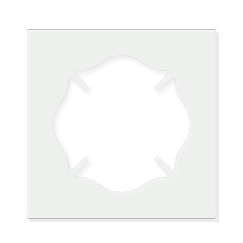Fireman Badge Reusable Mylar Stencil - 10 mil Paint and Craft Stencil
