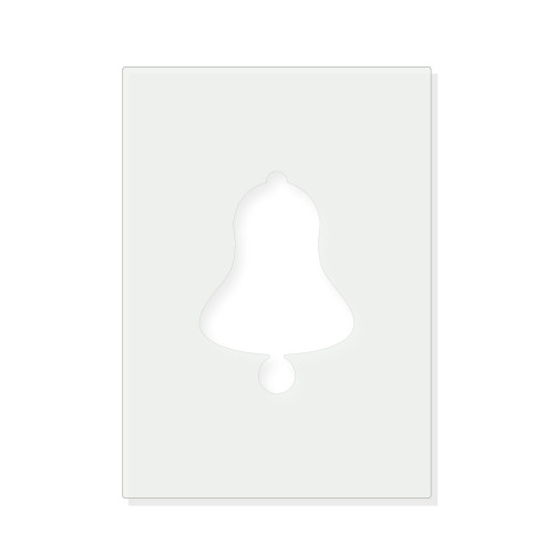 Bell Reusable Mylar Stencil - 10 mil Paint and Craft Stencil