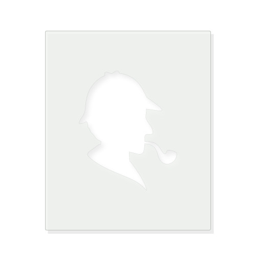 Detective Reusable Mylar Stencil - 10 mil Paint and Craft Stencil