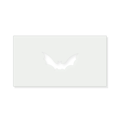 Bat 7 Reusable Mylar Stencil - 10 mil Paint and Craft Stencil