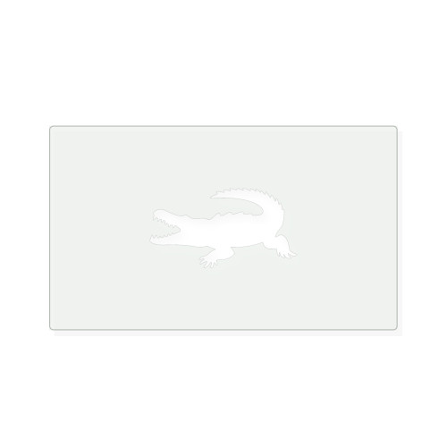 Crocodile Reusable Mylar Stencil, 10 mil Plastic Paint Stencil for Crafts and Decor