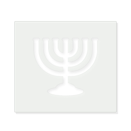 Menorah Reusable Mylar Stencil - 10 mil Paint and Craft Stencil