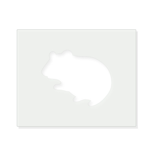 Hamster Reusable Mylar Stencil - 10 mil Paint and Craft Stencil