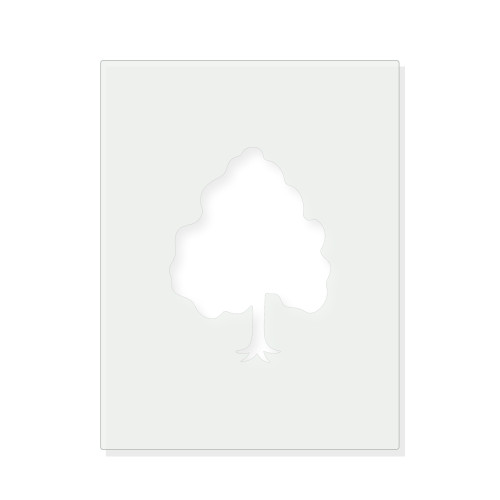 Tree Reusable Mylar Stencil - 10 mil Paint and Craft Stencil
