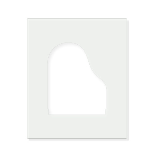Grand Piano Reusable Mylar Stencil - 10 mil Paint and Craft Stencil