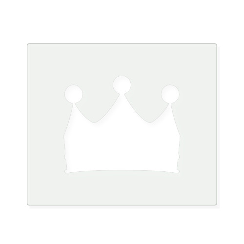 Crown 3 Reusable Mylar Stencil, 10 mil Plastic Paint Stencil for Crafts and Decor