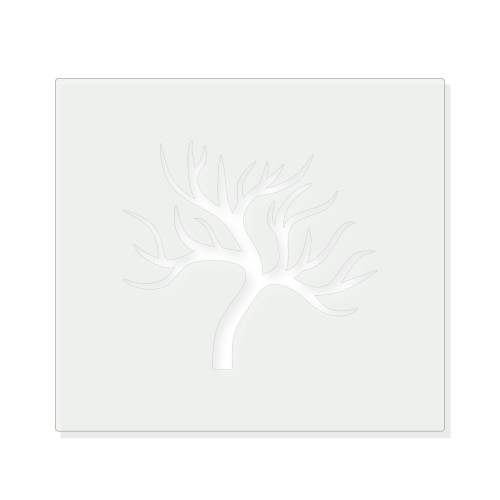 Fall Tree Reusable Mylar Stencil - 10 mil Paint and Craft Stencil