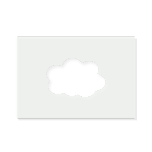 Clouds Reusable Mylar Stencil - 10 mil Paint and Craft Stencil