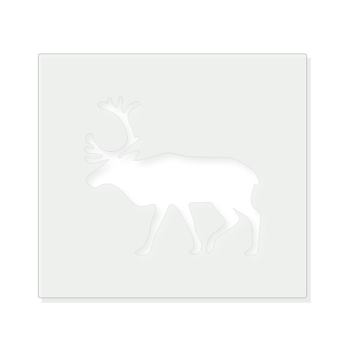 Reindeer Reusable Mylar Stencil - 10 mil Paint and Craft Stencil