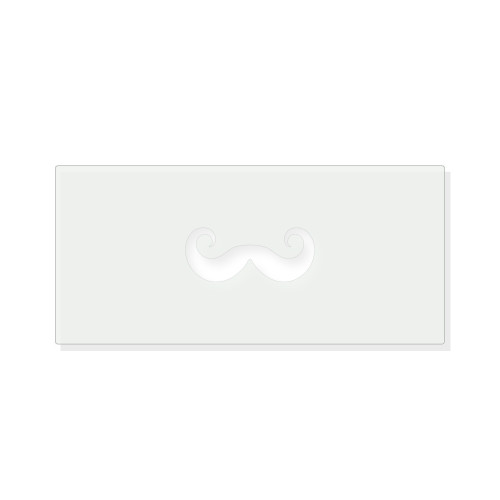 Handlebar Mustache Reusable Mylar Stencil - 10 mil Paint and Craft Stencil