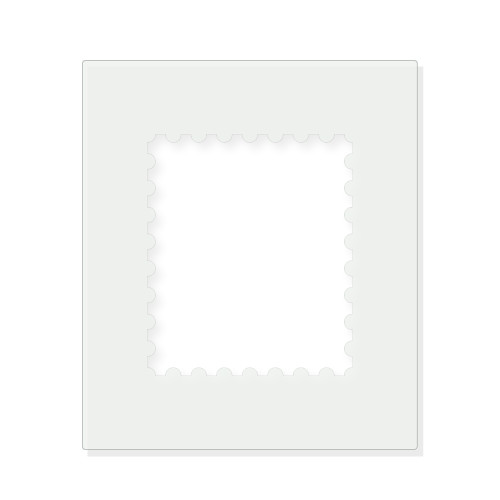Postage Stamp Reusable Mylar Stencil - 10 mil Paint and Craft Stencil