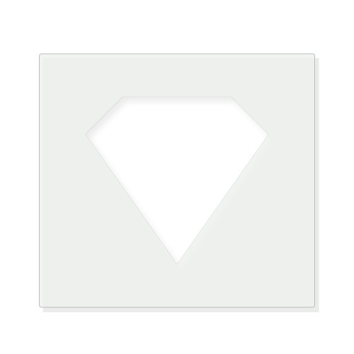 Diamond 3 Reusable Mylar Stencil - 10 mil Paint and Craft Stencil