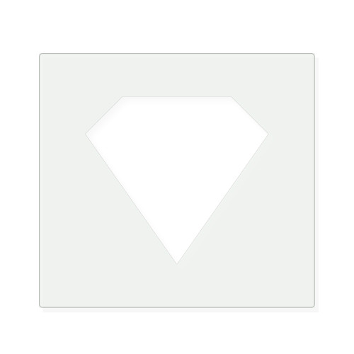 Diamond 3 Reusable Mylar Stencil, 10 mil Plastic Paint Stencil for Crafts and Decor