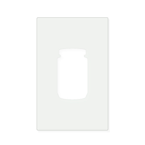 Jar Reusable Mylar Stencil, 10 mil Plastic Paint Stencil for Crafts and Decor