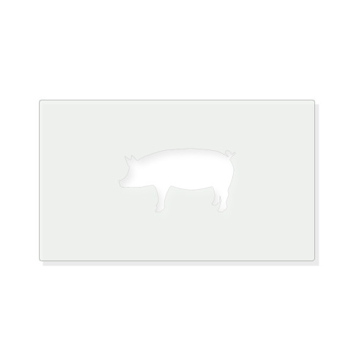 Pig 1 Reusable Mylar Stencil - 10 mil Paint and Craft Stencil