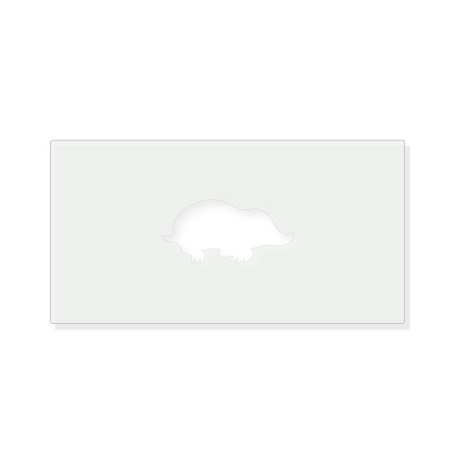 Mole 2 Reusable Mylar Stencil - 10 mil Paint and Craft Stencil
