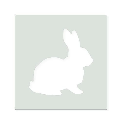 Bunny 3 Reusable Mylar Stencil, 10 mil Plastic Paint Stencil for Crafts and Decor