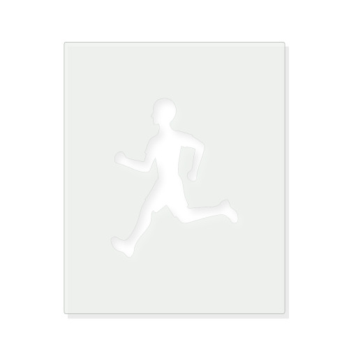 Runner Reusable Mylar Stencil - 10 mil Paint and Craft Stencil