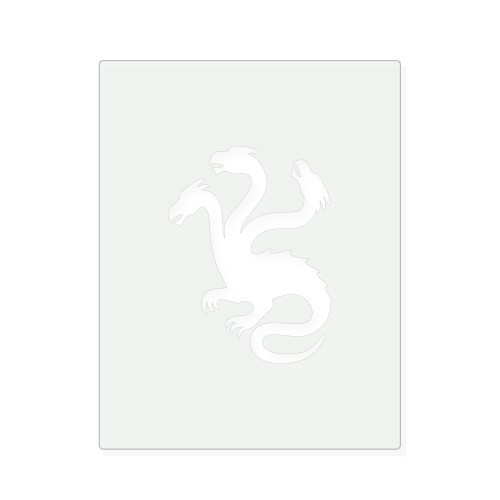 Hydra Reusable Mylar Stencil, 10 mil Plastic Paint Stencil for Crafts and Decor
