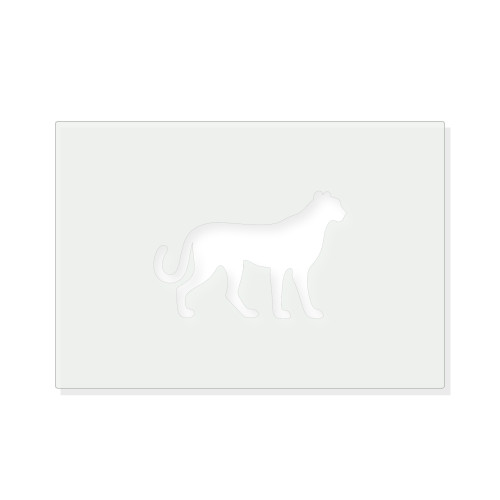 Cheetah Reusable Mylar Stencil - 10 mil Paint and Craft Stencil