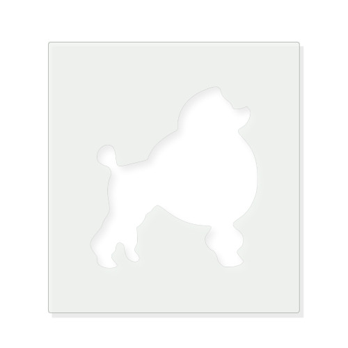 Poodle Reusable Mylar Stencil - 10 mil Paint and Craft Stencil