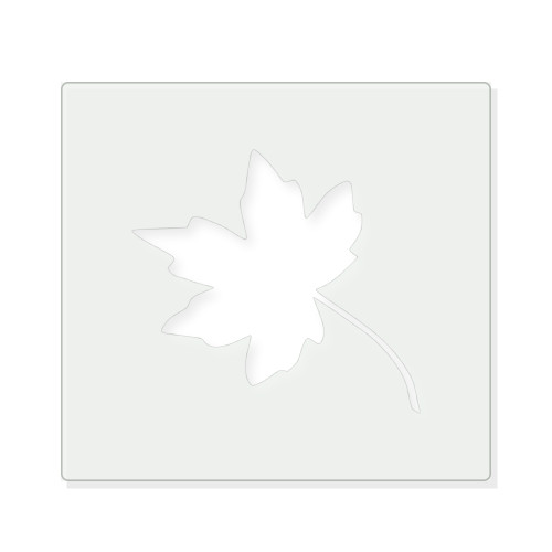 Maple Leaf Outline Reusable Mylar Stencil - 10 mil Paint and Craft Stencil