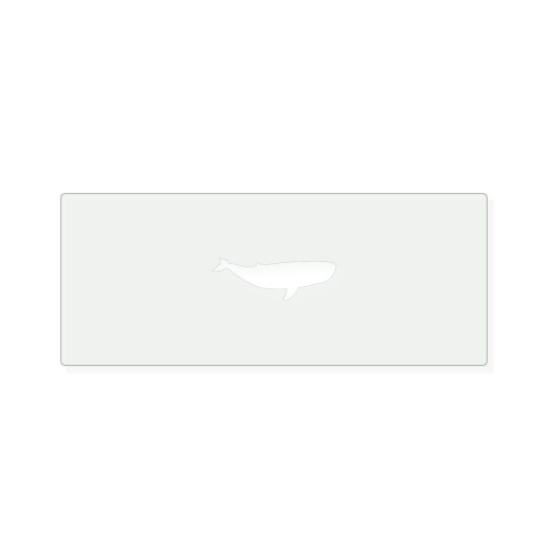 Blue Whale Reusable Mylar Stencil, 10 mil Plastic Paint Stencil for Crafts and Decor