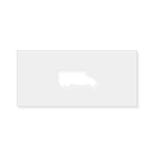 Truck 2 Reusable Mylar Stencil - 10 mil Paint and Craft Stencil