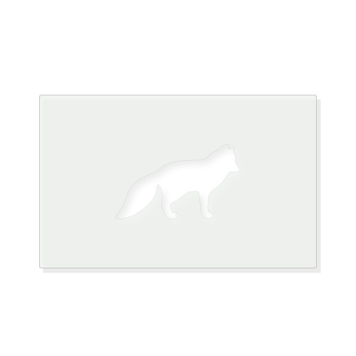Arctic Fox Reusable Mylar Stencil - 10 mil Paint and Craft Stencil