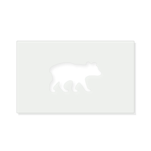 Bear Cub Reusable Mylar Stencil - 10 mil Paint and Craft Stencil