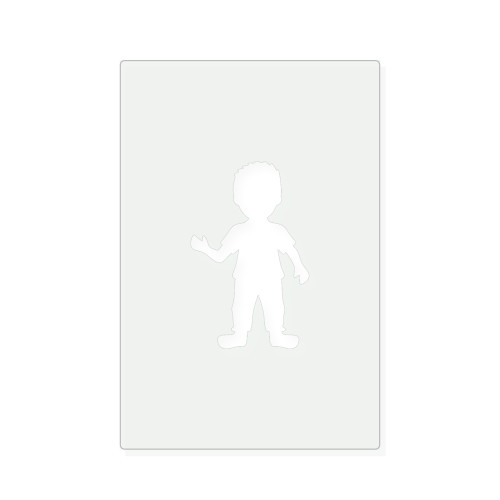 Boy Reusable Mylar Stencil, 10 mil Plastic Paint Stencil for Crafts and Decor