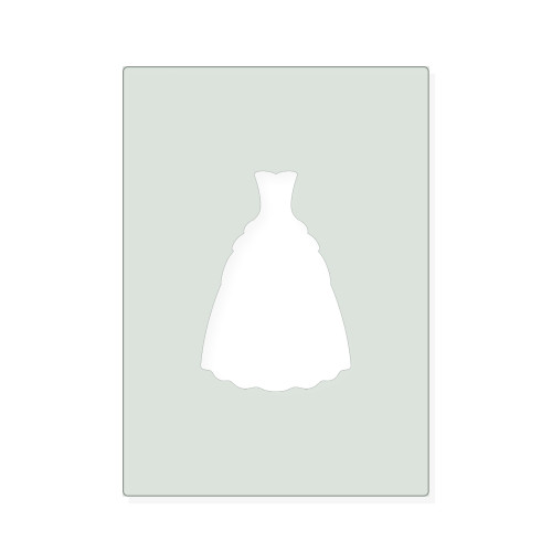 Gown Reusable Mylar Stencil, 10 mil Plastic Paint Stencil for Crafts and Decor