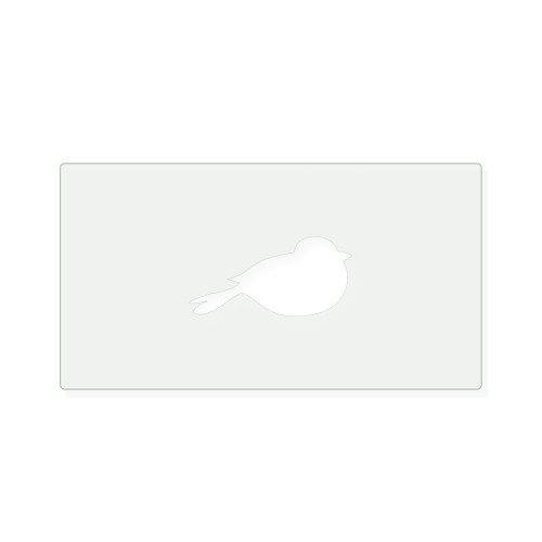 Fat Bird Reusable Mylar Stencil, 10 mil Plastic Paint Stencil for Crafts and Decor