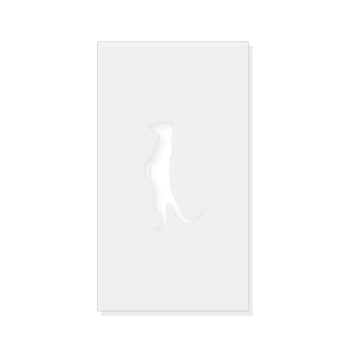 Meerkat Reusable Mylar Stencil - 10 mil Paint and Craft Stencil