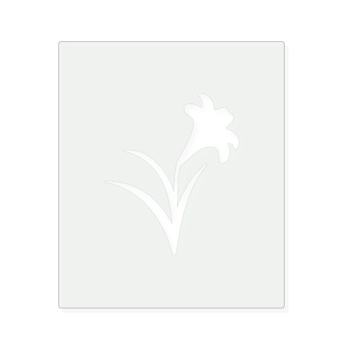 Easter Lily Reusable Mylar Stencil, 10 mil Plastic Paint Stencil for Crafts and Decor