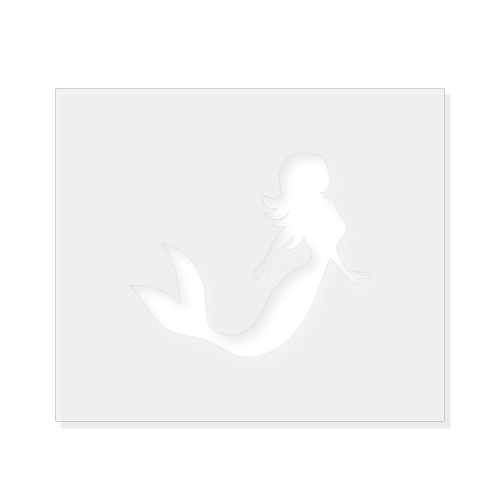 Mermaid 9 Reusable Mylar Stencil - 10 mil Paint and Craft Stencil