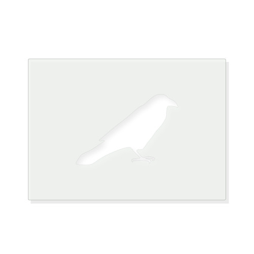 Raven Reusable Mylar Stencil - 10 mil Paint and Craft Stencil