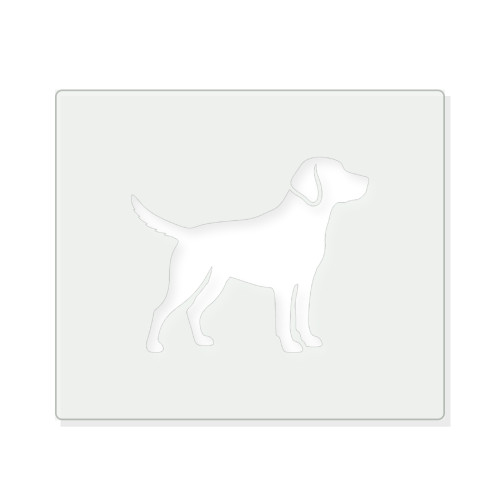 Dog Reusable Mylar Stencil - 10 mil Paint and Craft Stencil