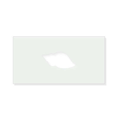 Seashell Reusable Mylar Stencil - 10 mil Paint and Craft Stencil