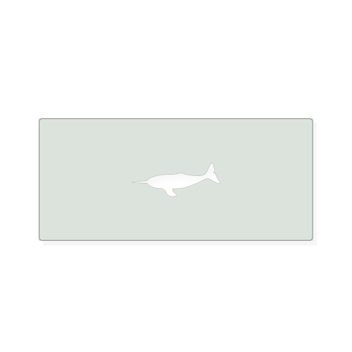 Narwhal Reusable Mylar Stencil, 10 mil Plastic Paint Stencil for Crafts and Decor
