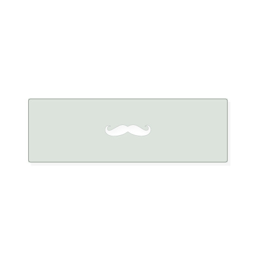 Moustache Reusable Mylar Stencil, 10 mil Plastic Paint Stencil for Crafts and Decor